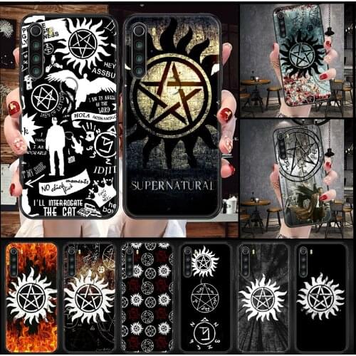 Supernatural TV logo Phone case For Xiaomi Redmi Note 7 7A 8 8T 9 9A 9S 10 K30 Pro Ultra black fashion prime soft cover luxury