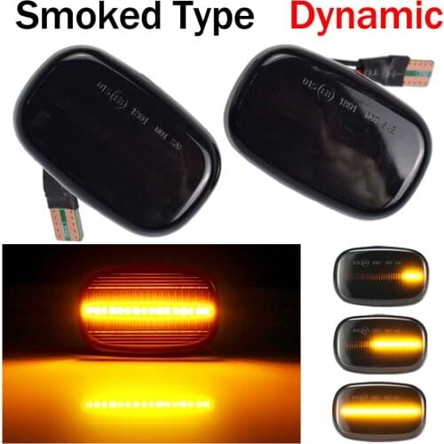 2pcs Car LED Dynamic Blinker Turn Signal Light Side Marker Lamp For Toyota Corolla RAV4 Prius Yaris Camry Vios Hilux Allex Avens