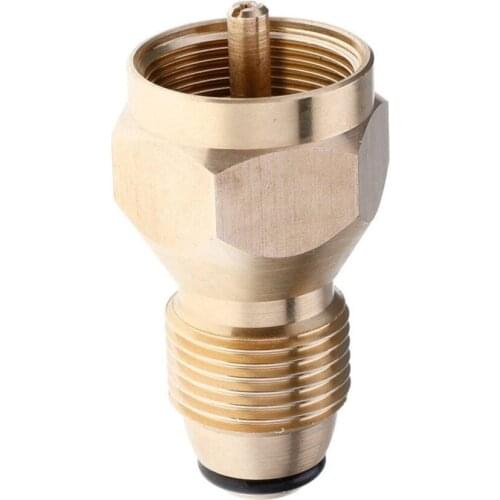 Universal Safety Propane Refill Adapter for 1Lb Cylinder Tank Coupler Heater Bottle Solid Brass Regulator Valve Accessory