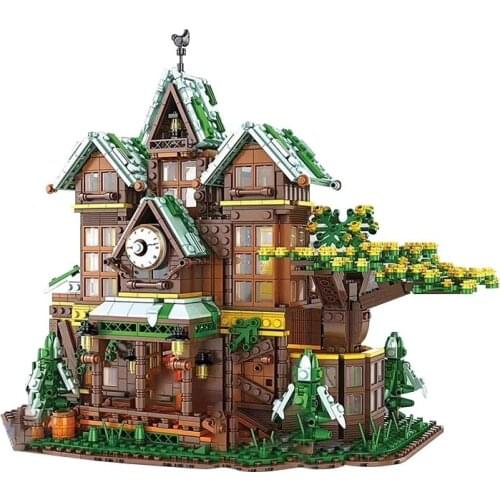 IN STOCK DHL 86002 2466PCS Creator Idea City Series The Time Room Tree House Building Blocks Brick Toys Chirstmas set Gifts