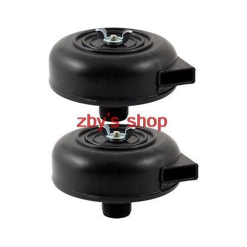 Air Compressor 1/2"PT Threaded Black Plastic Exhaust Filter Muffler x 2