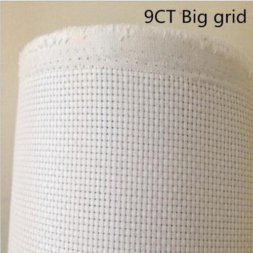 High-quality cross stitch embroidered cloth 9CT, 11CT, 14CT cotton white cross stitch embroidery cloth 1PCS=50CM* 150cm