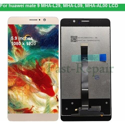 5.9" Display For Huawei Mate 9 LCD display with Touch Screen Digitizer Assembly For HUAWEI MHA-L09 MHA-L29 LCD Replacement Parts