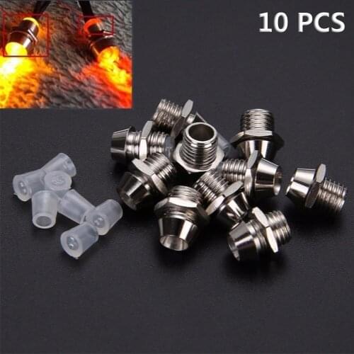 10Pcs 3MM Round Chrome Silver Metal Plastic LED Lamp Light Emitting Diode Bezel Holder For RC Car Truck Valuable