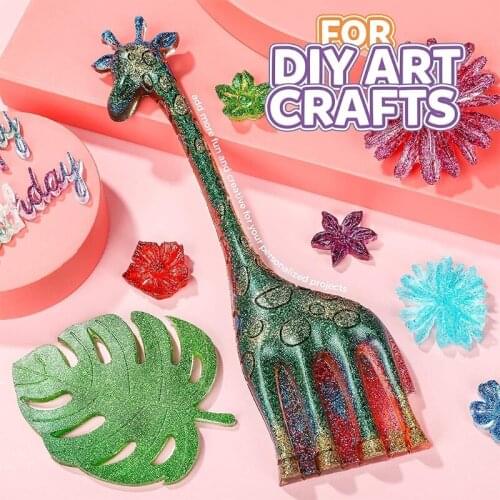 E56A 16Colors Glitter Powder Sequins Holographic Chunky Glitter Sequin Nail Art Decor