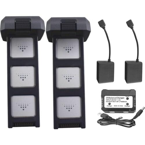 2x 7.6V 3400mah Lithium Battery Accessory for MJX Bugs 4W B4W D88 EX3 HS550