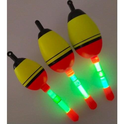 3 Pcs/Lot 5g 10g 15g EVA Luminous Fishing Float Long Vertical Night Lighting Fishing Floats Bobber B365
