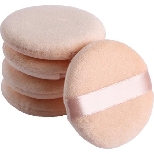 5PCS/lot Women Facial Face Body Beauty Flawless Smooth Cosmetic Foundation Powder Puff Makeup Sponge Puff Size: 8cm*2cm