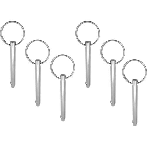 6pcs Stainless Steel Ball Pin For Boat, Bimini-top, Bridge Hinge