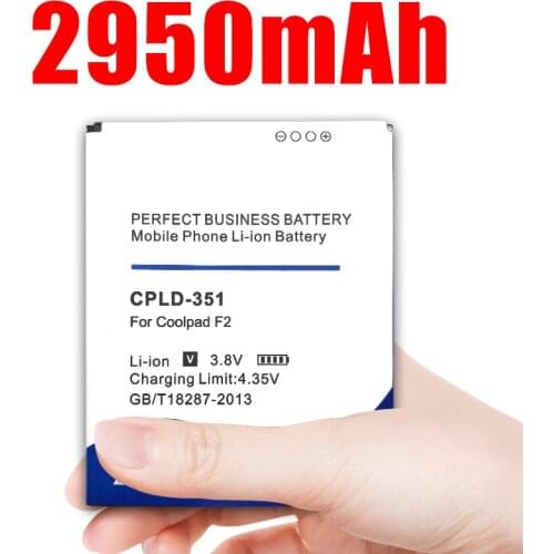 2950mAh CPLD-351 Battery for Coolpad F2 battery 8675 NOTE 5951 8750 5891Q 7320 phone