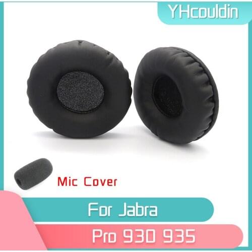 YHcouldin Earpads For Jabra Pro 930 935 Pro930 Pro935 Headphone Accessaries Replacement Wrinkled Leather