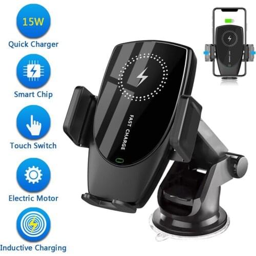 Car Mobile Phone Wireless Charging Bracket 15W Wireless Charger Air Outlet Suction Cup Navigation Bracket with Aroma Diffuser