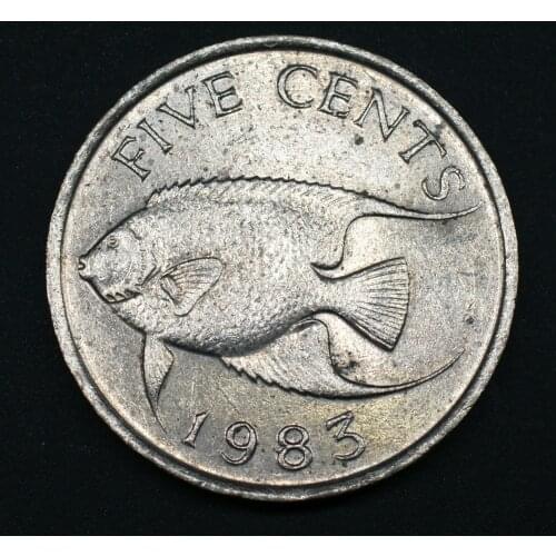 Bermuda 5 Cents 1970-1985 America Coins Original Rare Coin Commemorative Edition 100% Real