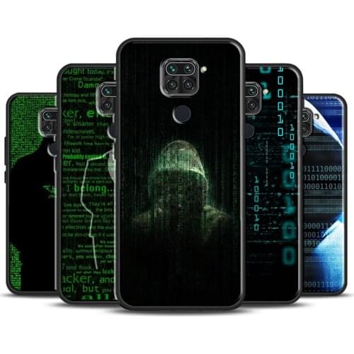 Matrix Hacker Case For Xiaomi Redmi Note 10 Pro 8T 9S 7 8 9 Pro Phone Cover For Redmi 9T 9C 9A K40 8A 7A