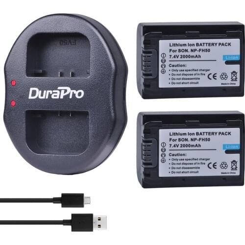NP-FH50 for Sony NP FH50 Digital battery + USB Charger for Sony A230 A330 A290 A380 A390 HDR-TG1E TG3 TG5 TG7 DSC-HX1 DSC-HX200