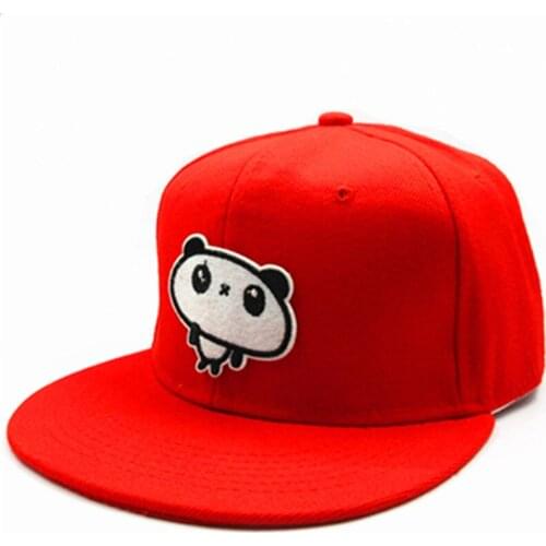 Cartoon Big Panda Embroidery Cotton Baseball Cap Hip-hop Cap Adjustable Snapback Hats for Men and Women 179