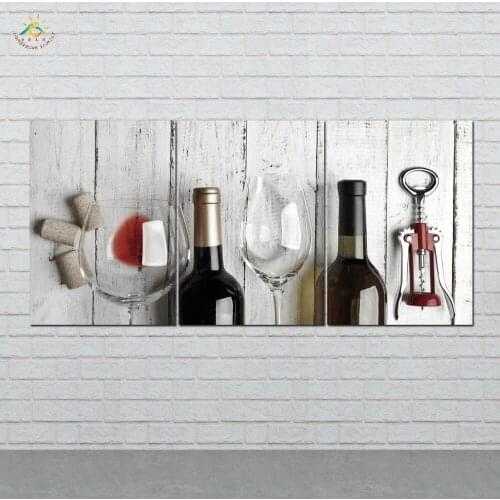 Picture And Poster Canvas Painting Modern Wall Art Print Pop Art bottles bottle opener Wall Pictures For Living Room 3 PIECES