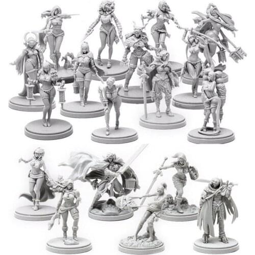 Pinup Collection (18 girls Miniature) Resin Model kit Free Shipping
