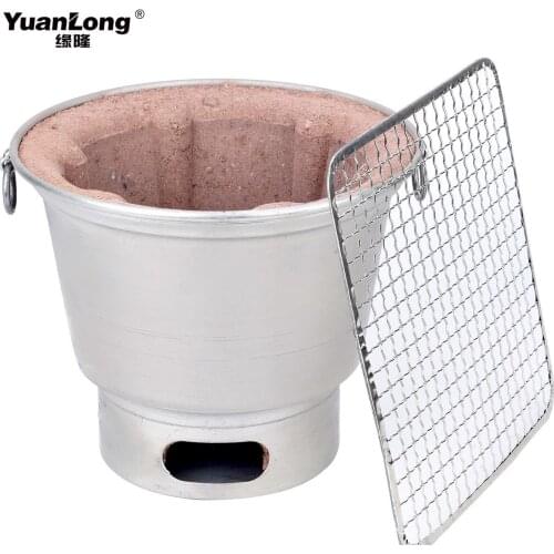 Korean Charcoal Barbecue Oven Old Style Roast Meat Mud Japanese Barbecue Household Commercial Outdoor Carbon Grill Oven BBQ