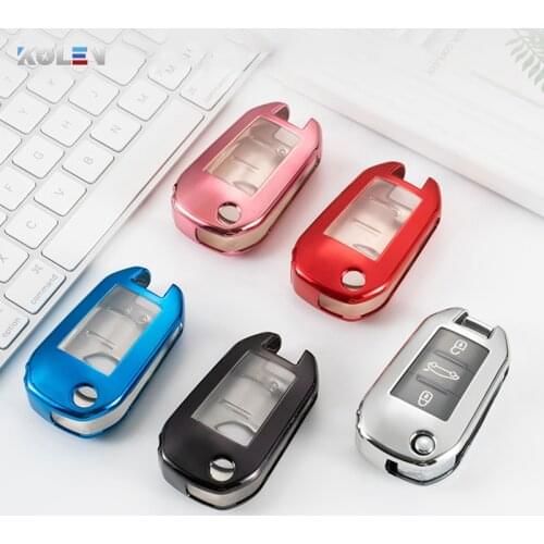 Soft TPU Car Key Case Full Cover Shell For Peugeot 107 301 508 2008 3008 308sw 408 407 508 For Citroen C4 CACTUS C5 C4L DS4 DS5L
