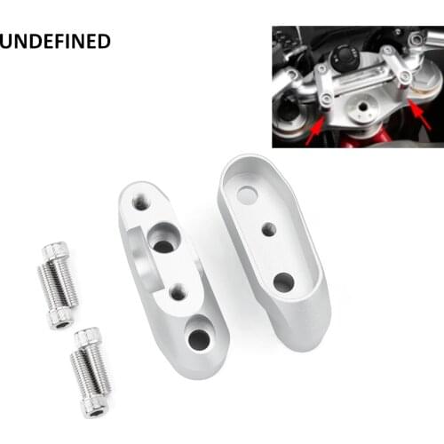 Motorcycle Handlebar Riser Kit R1200RS Handle Bar Riser Up 28mm Movers Back 25mm CNC Silver for BMW R1200 RS 2015 2016 2017 2018