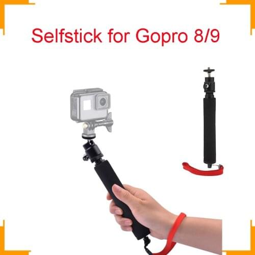 Selfie Stick set For GOPRO8/9 Extension Pole Stick Tripod Foldable Stabilizer Rod Monopod Phone Holder clip 1/4-inch Screw Mount