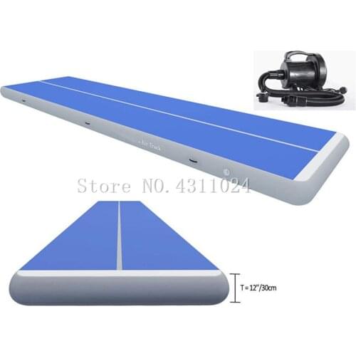 Inflatable Gymnastics Air Track Tumbling Mats For Kit Inflatable GYM Air Mat Gymnastics Equipment(26.2'L x 6.6'W x 12''H)
