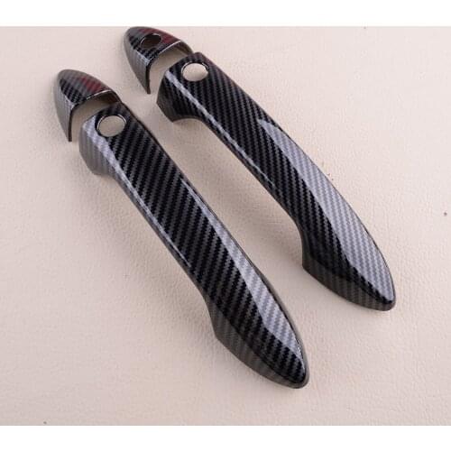 Car Exterior Side Smart Door Handle Cover Trim Styling Carbon Fiber Style Fit for Honda Accord Coupe 2013 2014 2015 2016 2017