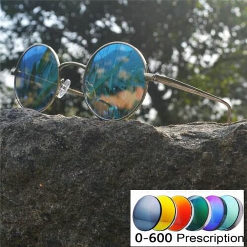 Fashion prescription mens polarized sunglasses retro myopia optical ultra light male driving fishing goggles U400 -1.0- 6.0 FML