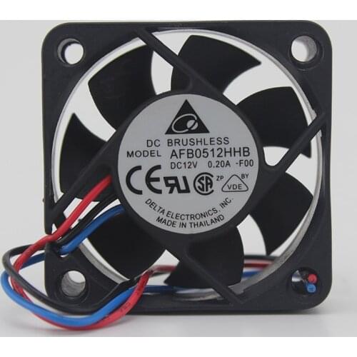 Genuine AFB0512HHB 5015 12V 0.20A 5CM / cm double ball air volume fan