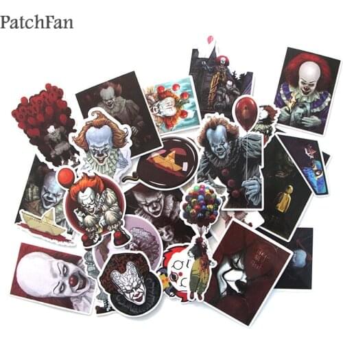 Patchfan 24pcs Ghost Pvc Waterproof Sticker For diy scrapbooking Luggage Skateboard Laptop Bicycle Wall Guitar A1193