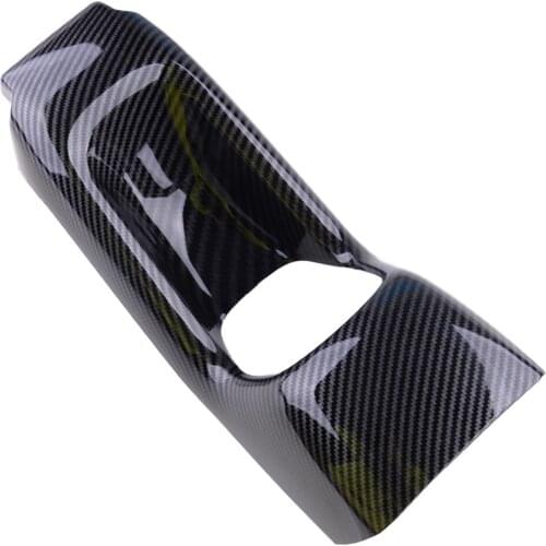 Rear Seat Armrest Box Anti Kick Cover Trim Decor ABS Carbon Fiber Style Fit For Honda HR-V HRV Vezel 2016 2017 2018 2019