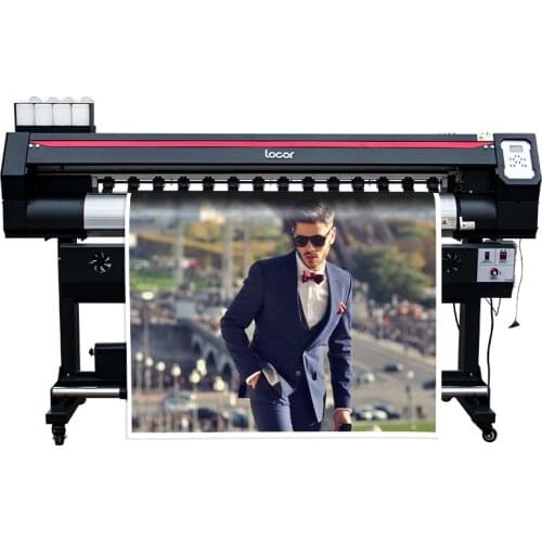 Advertising billboard printer cmyk digital printing color sticker printing machine 5feet double xp600 head grand format printer