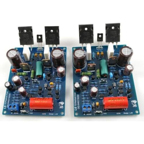 SOTAMIA 2Pcs L6 Power Amplifier Audio Board 100Wx2 Sound Amplifier Transistor TTA1943 TTC5200 Speaker Amp Home Theater DIY