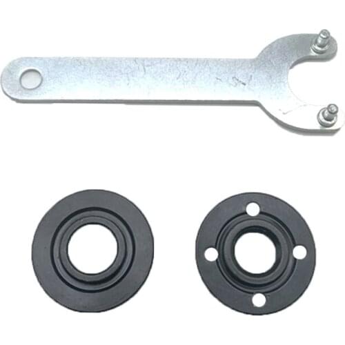 M16 Steel Lock Nuts Flange Nut Inner Outer Kit Angle Grinder Flange Spanner Wrench Kit For Grinder Accessories W/ Lock Nut Tool