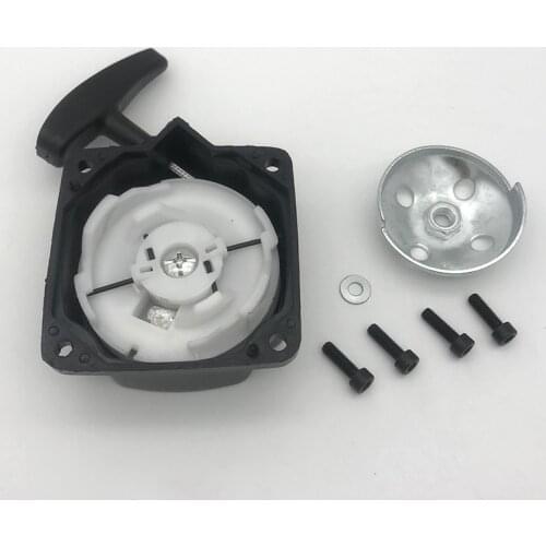 Grass Trimmer Single Start Steel Recoil Pull Starter Assy Fits for 430 520 43CC 52CC bc430 bc520 Brush Cutter Pare Parts