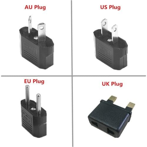 1pc US/EU/UK/AU To US/EU/UK/AU Plug Universal Power Adapter Travel Power Plug Adapter Converter Wall Charger Freeshipping