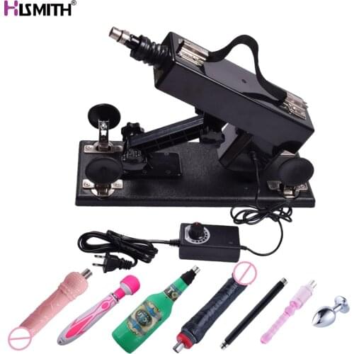 Men AV Masturbation Vibrators Female Magic Wand Massager Automatic Sex Machine Retractable 7PCS Attachments Dildo Anal Products