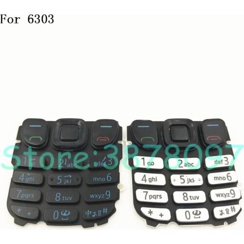 10Pcs/Lot New High Quality English Keyboard Buttons For Nokia 6303 Replacement Parts