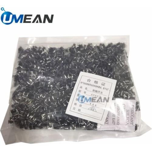 1000pcs 6*6*7mm Micro Electric Switch Push Button Touch On Off Tact Switch Electrical DIP 4 PIN