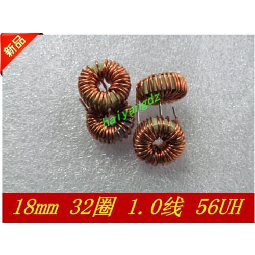 3pcs/18mm Horizontal 6852A-56UH 10A 1.0 Line Annular inductance Magnetic ring inductors