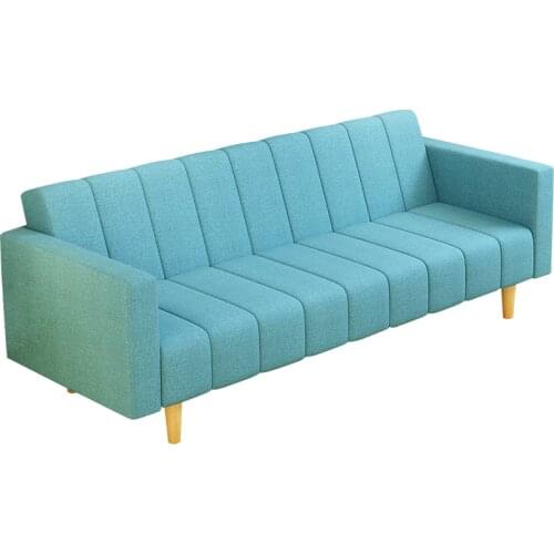 KaroisLazy sofa small apartment living room sofa multifunctional folding cloth sofa bed bedroom tatami