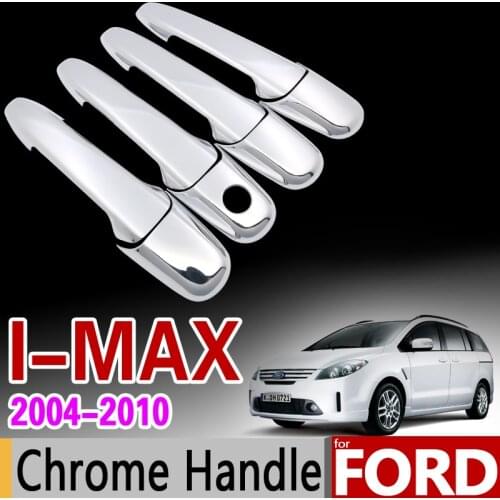 For Ford i-MAX 2004-2010 Chrome Handle Cover Trim Set i Max 2005 2006 2007 2008 2009 Car Accessories Sticker Car Styling