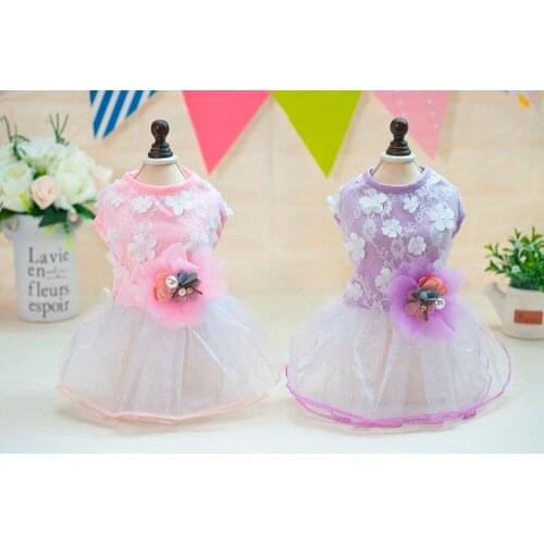 Dogbaby Spring Summer Pet Dog Dress Clothes In Dream Ballet Skirt Style From S to XL Cheap Puppy Dogs Dress