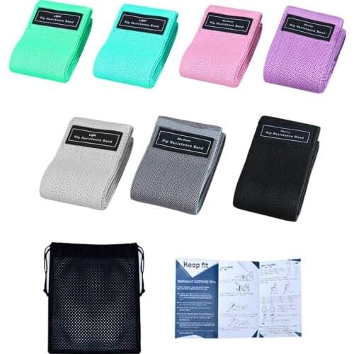 3 Levels Fitness Resistance Bands for Legs Butt Exercise Booty Hip Bands Wide Workout Loop Bands Anti Slip Circle Elastic Bands