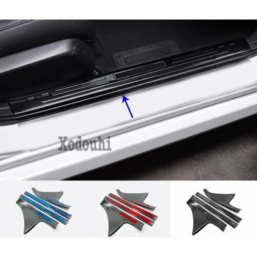 Car Cover Stainless Steel Pedal Door Sill Scuff Plate Inner Built Threshold Parts For Honda Civic 10th Sedan 2019 2020 2021