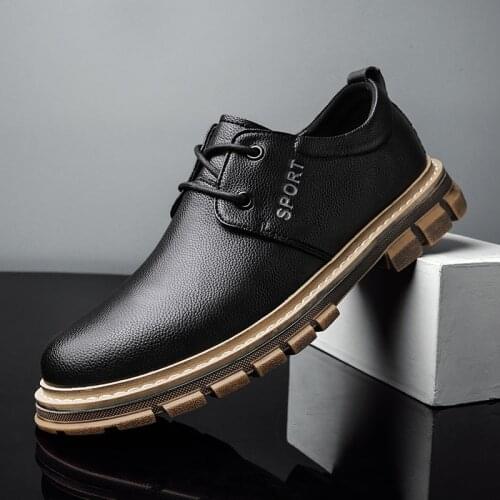 Mens Genuine Leather Shoes Business Dress Moccasins Flats Slip On New Mens Casual Shoes Dress Mens Fashion Sneakers