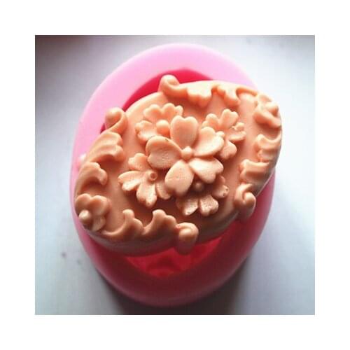 Handmade Soap Silicone Mold Animal Candle Molds Polymer Clay vintage flower for window