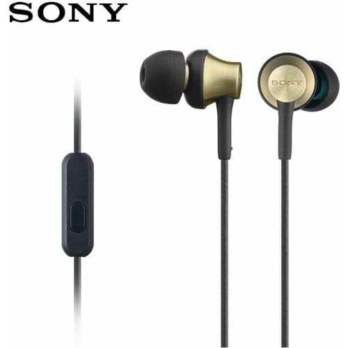 Sony MDR-EX650AP Earphone With Brass Housing Microphone And Control Black/Golden