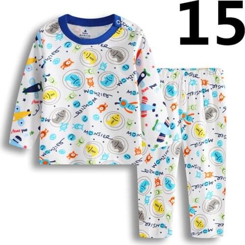 New Baby Boys Pajamas Clothes Set Insert Children Clothing Sets Baby Sleepwear Cotton Sleep Sets Cartoon Bebe Clothing